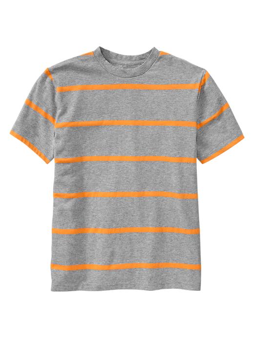 1 of 8 showing, with the color gray of product Wide striped T