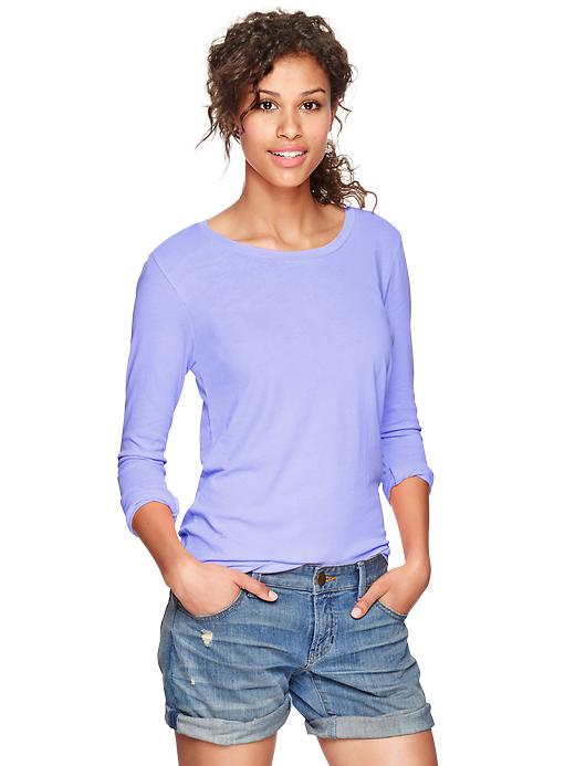 Essential long-sleeve crew tee | Gap