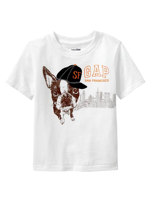 1 of 8 showing, with the color off white of product Logo city T