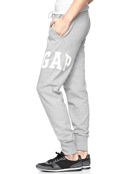2 of 8 showing, with the color heather gray of product Arch logo sweatpants