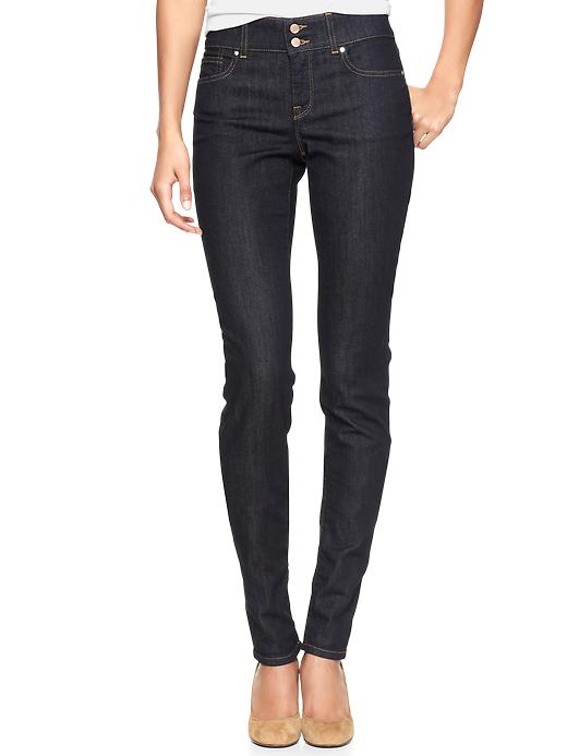 1 of 8 showing, with the color indigo rinse of product 1969 curvy skinny jeans