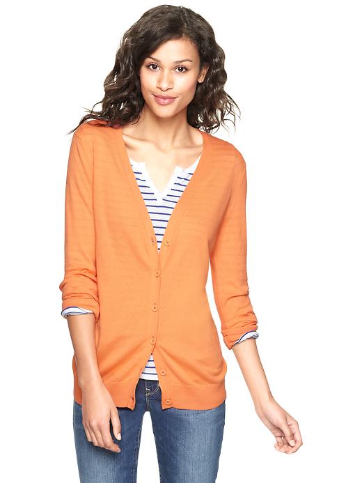 1 of 8 showing, with the color vintage twist of product Luxlight V-neck cardigan