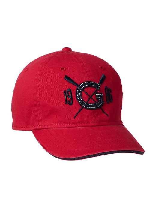 1 of 8 showing, with the color modern  red of product Logo patch baseball hat