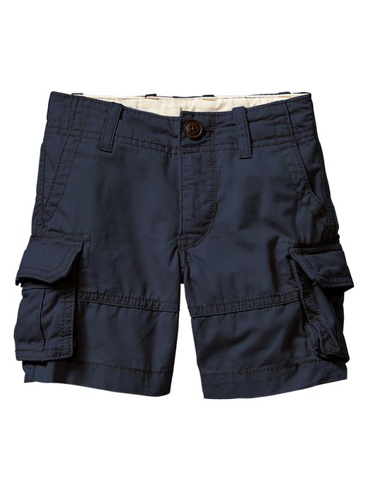 1 of 8 showing, with the color vintage navy of product Twill cargo shorts