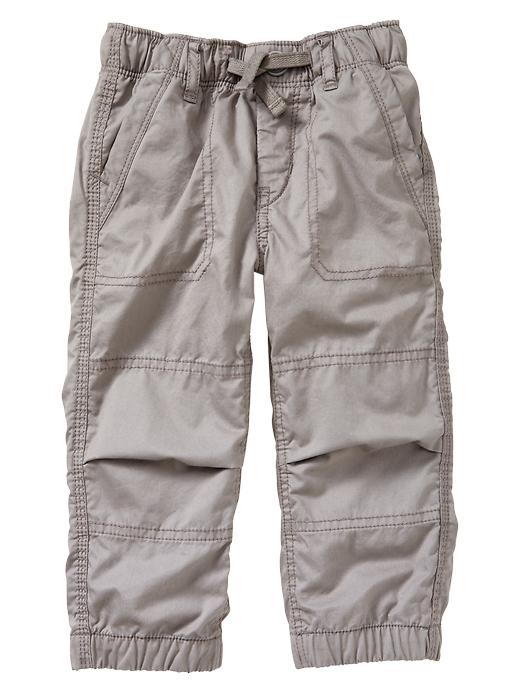 1 of 8 showing, with the color silver grey of product Twill lifestyle pants
