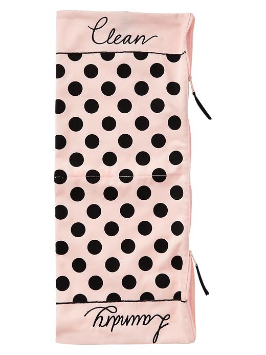 1 of 8 showing, with the color spot wash bag of product Polka dot laundry tote