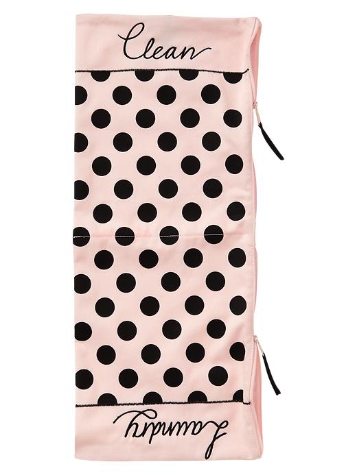 View large product image 1 of 1. Polka dot laundry tote