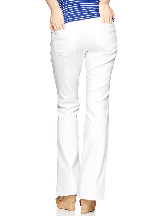 2 of 8 showing, with the color white of product 1969 full panel long & lean jeans