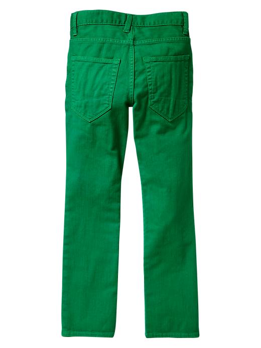 2 of 8 showing, with the color zone green of product 1969 green slouch skinny jeans
