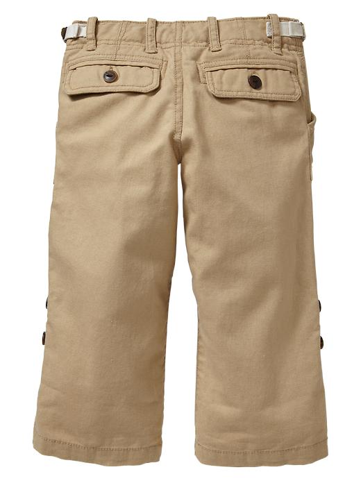 2 of 8 showing, with the color chino ghurka of product Convertible linen pants