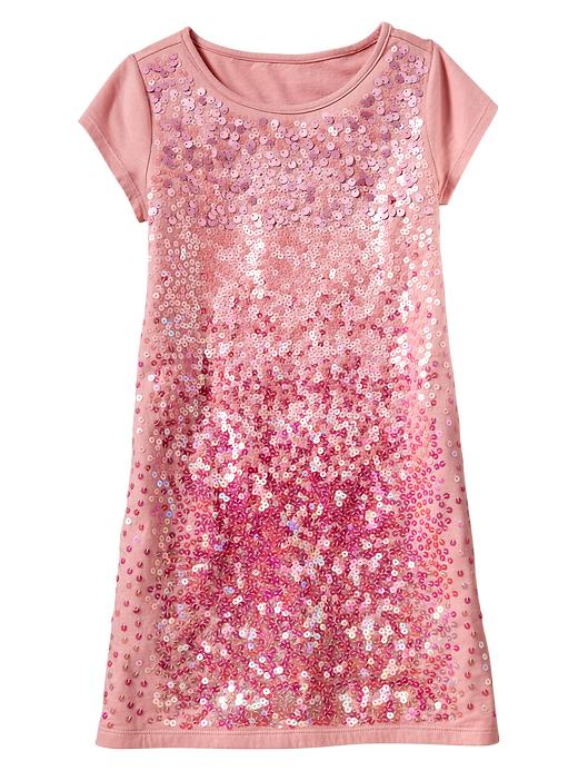 1 of 8 showing, with the color feather pink of product Sequin-embellished dress