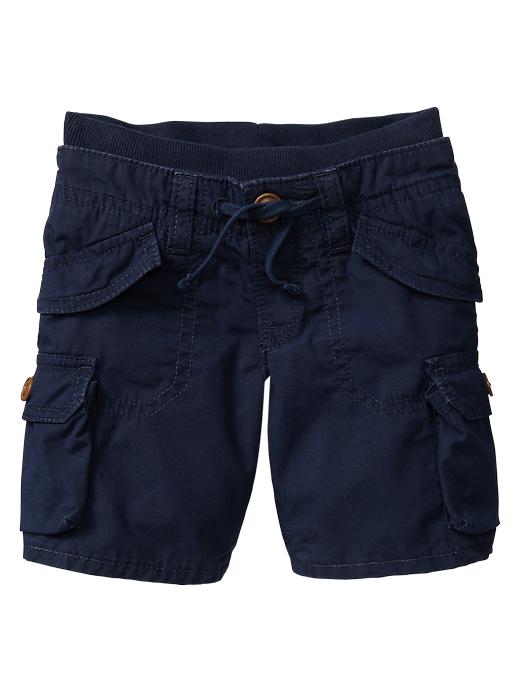 1 of 8 showing, with the color blue galaxy of product Knit-waist cargo shorts