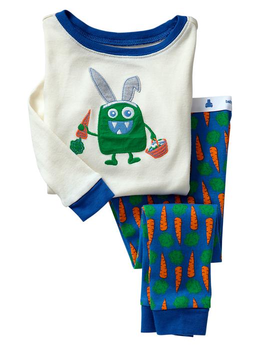 1 of 8 showing, with the color ivory frost of product Carrot monster sleep set