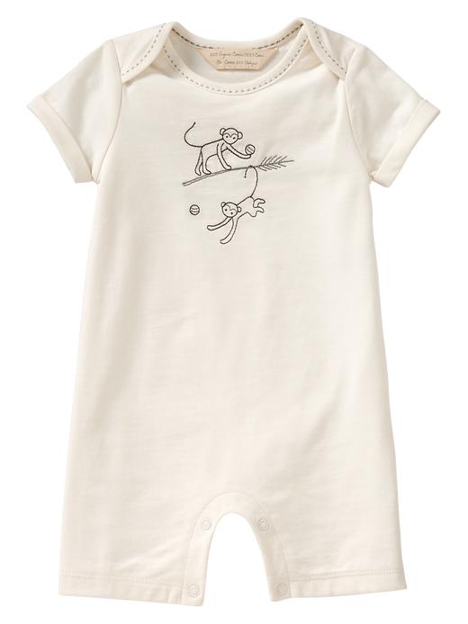 1 of 8 showing, with the color ivory frost of product Organic embroidered one-piece
