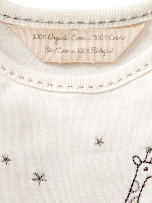 2 of 8 showing, with the color ivory frost of product Organic footed one-piece