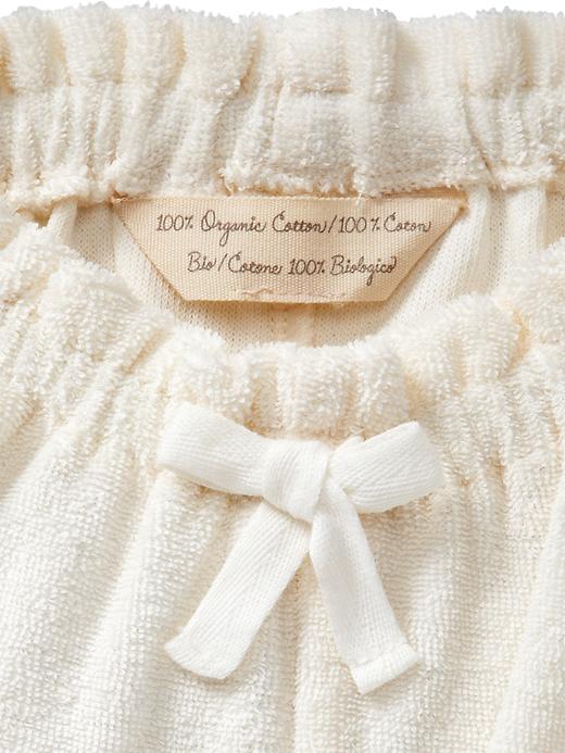 2 of 8 showing, with the color ivory frost of product Organic terry bloomers