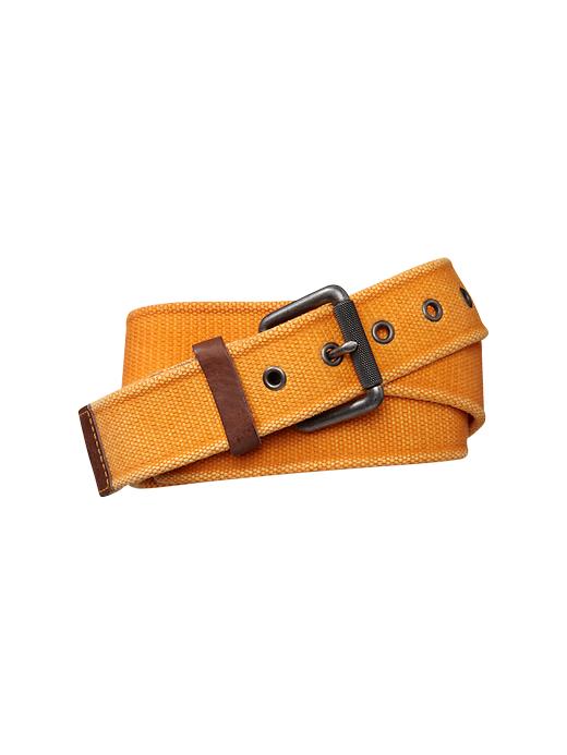 1 of 8 showing, with the color coral garden of product Washed webbing belt