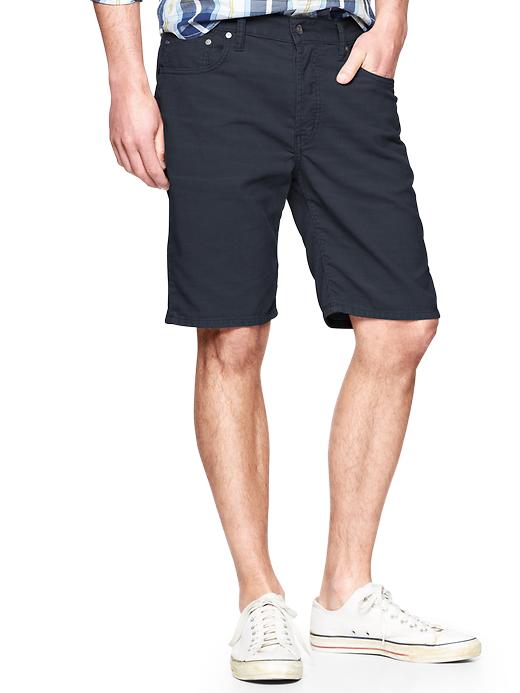 1 of 8 showing, with the color navy of product 1969 corduroy shorts (straight fit)