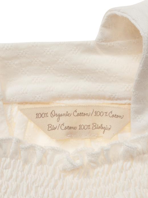 2 of 8 showing, with the color ivory frost of product Organic pointelle bubble one-piece
