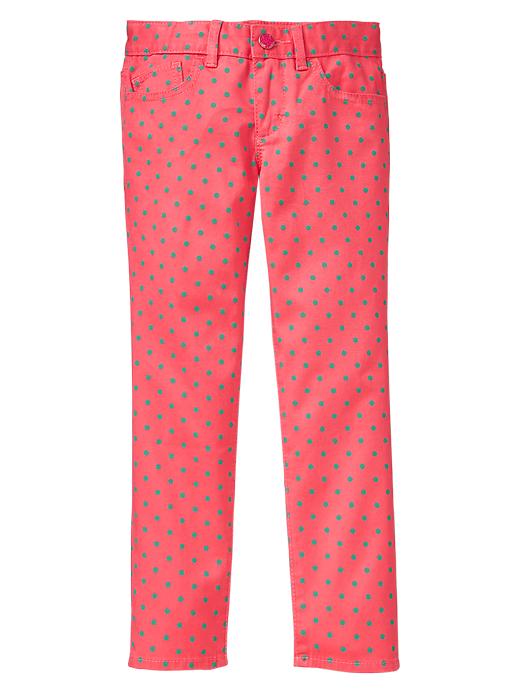 View large product image 1 of 3. 1969 colored dot super skinny skimmer jeans