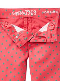 View large product image 3 of 3. 1969 colored dot super skinny skimmer jeans