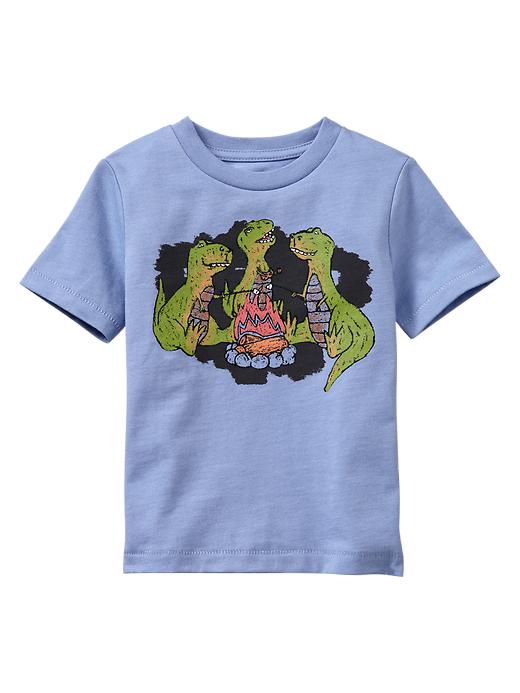 1 of 8 showing, with the color bright hyacinth of product Graphic crewneck T