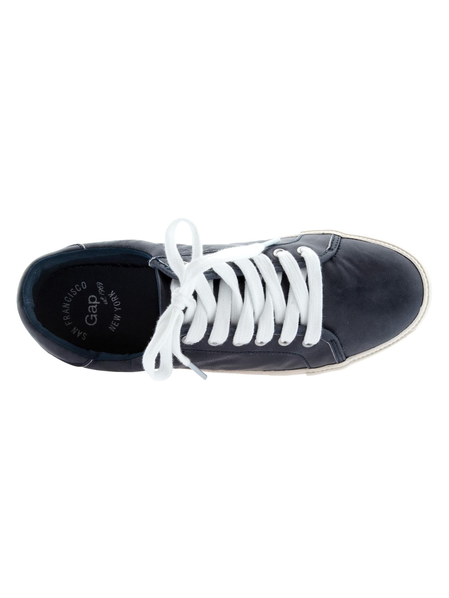 Gap white leather sneakers discount