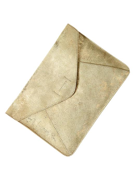 View large product image 1 of 2. Leather envelope clutch