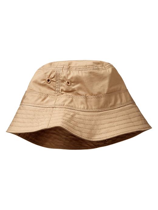 1 of 8 showing, with the color khaki of product Twill bucket hat