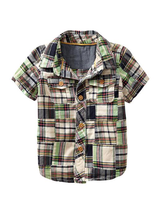 1 of 8 showing, with the color patchwork plaid of product Patchwork shirt