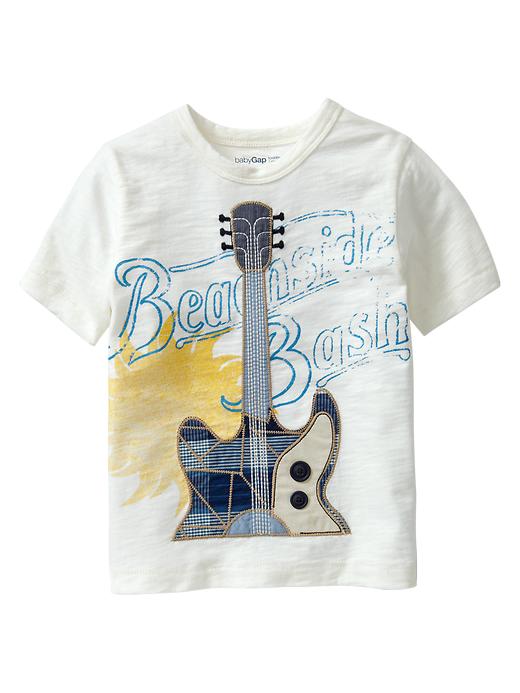 1 of 8 showing, with the color off white of product Guitar graphic T