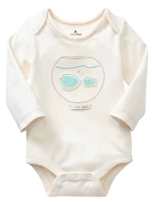 1 of 8 showing, with the color dad of product Mommy and daddy fish bodysuit