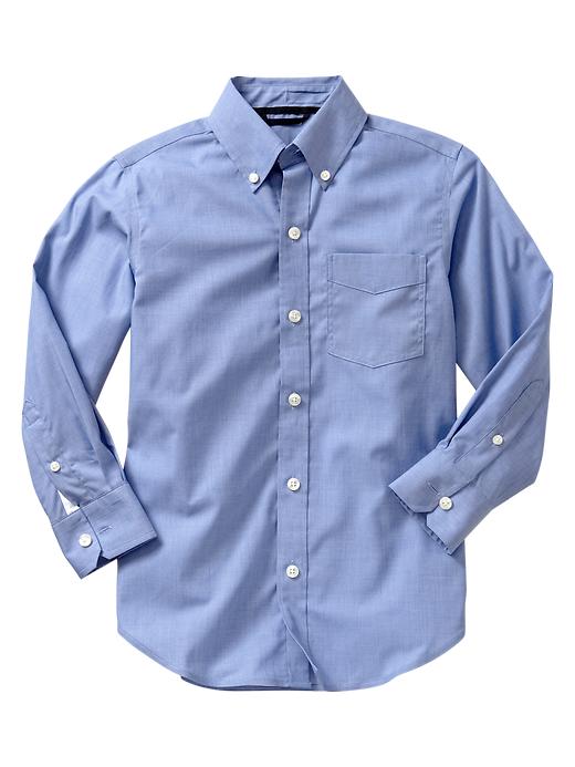 1 of 8 showing, with the color blue of product Non-Iron shirt