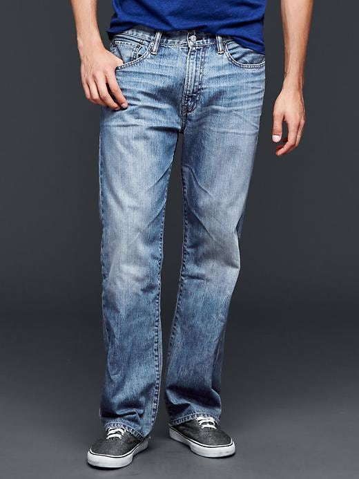 1 of 8 showing, with the color pale blue of product 1969 relaxed fit jeans (pale blue wash)