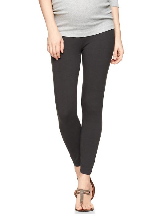1 of 8 showing, with the color flint gray of product Supersoft cropped leggings