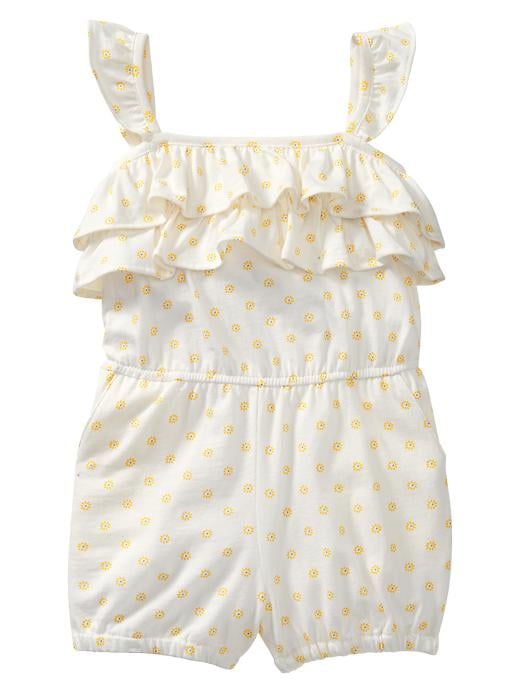 1 of 8 showing, with the color white of product Daisy short romper