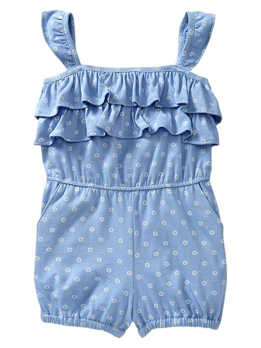 1 of 8 showing, with the color blue floral of product Daisy short romper