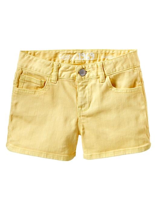 Shortie yellow denim shorts | Gap