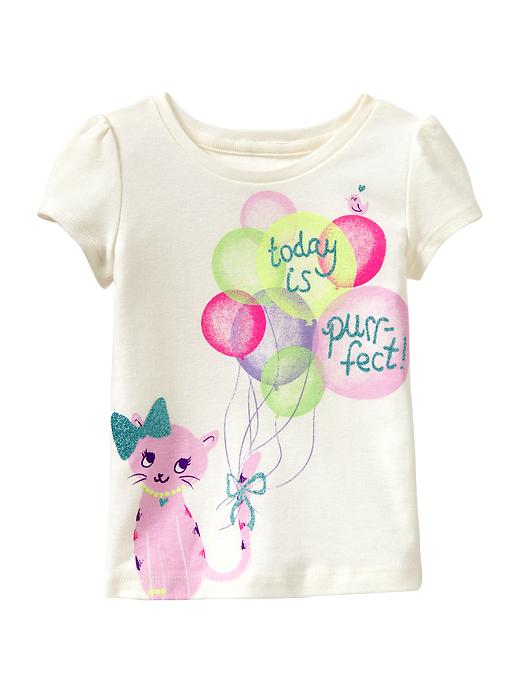 1 of 8 showing, with the color milk of product Glitter graphic T