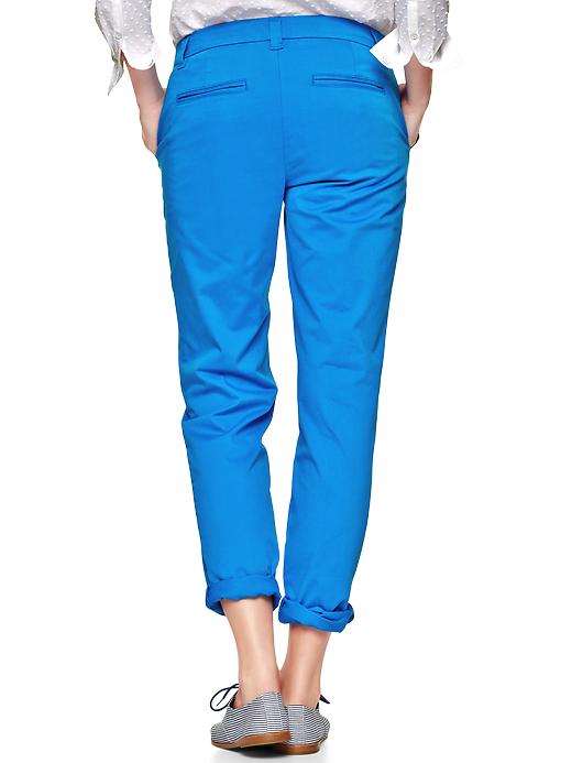 2 of 8 showing, with the color bold blue of product Broken-in straight khakis