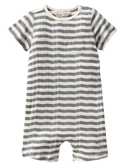 1 of 8 showing, with the color ivory frost of product Organic ribbed one-piece