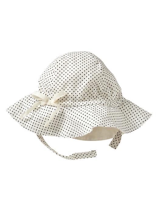 1 of 8 showing, with the color ivory frost of product Printed sun hat