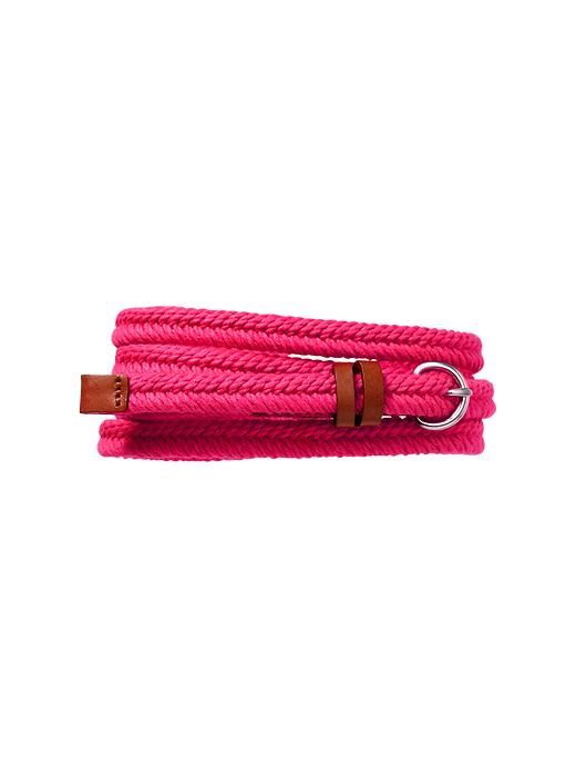 1 of 8 showing, with the color pink vibration of product Skinny braided belt