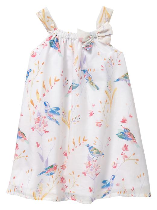 1 of 8 showing, with the color ivory frost of product Printed flowy tank dress