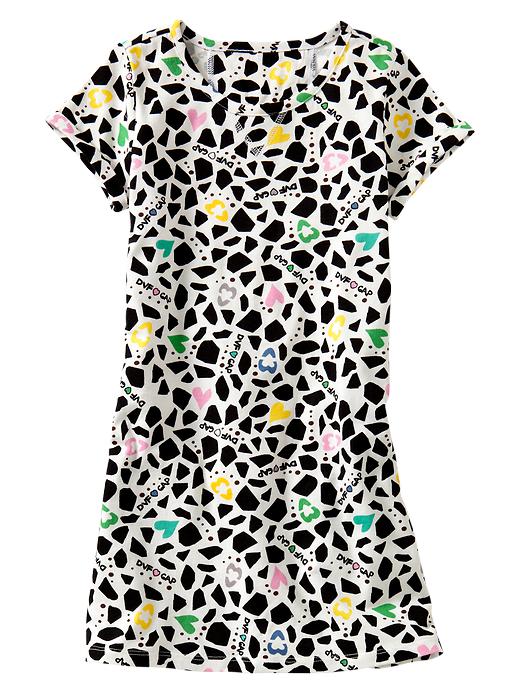 1 of 8 showing, with the color loves print of product Diane von Furstenberg ♥ GapKids T-shirt dress
