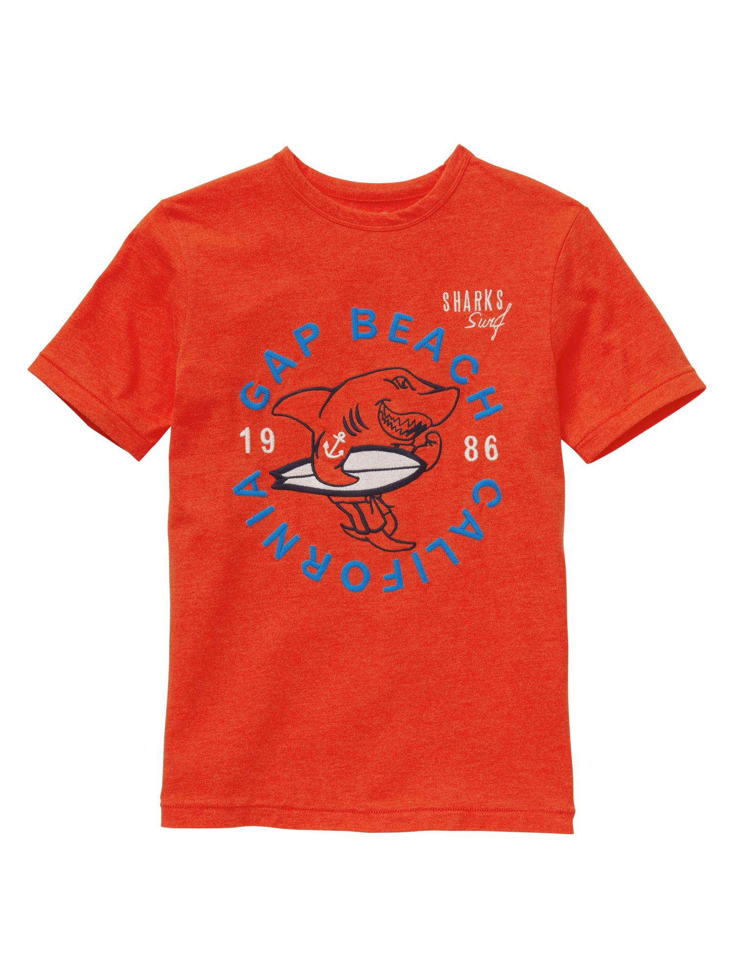 Embroidered surf T Gap