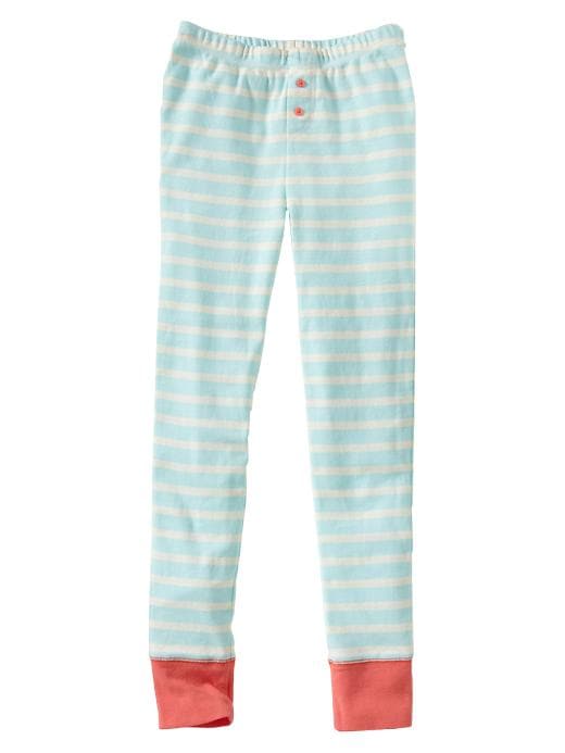 1 of 8 showing, with the color blue tint of product Striped PJ pants