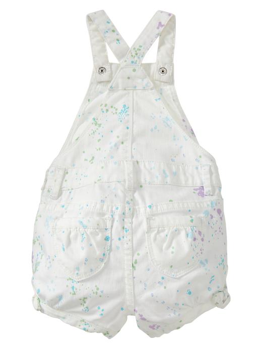 2 of 8 showing, with the color paint splatter of product Splatter denim shortall
