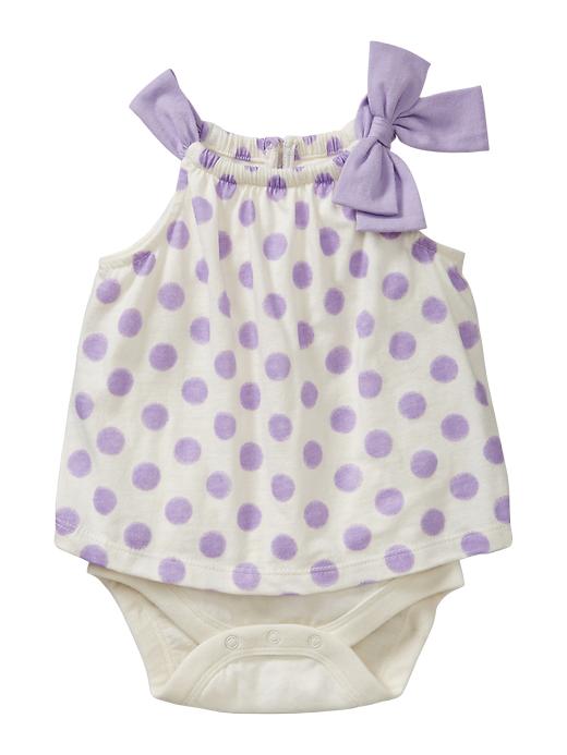 1 of 8 showing, with the color purple lotus of product Polkadot bow body double