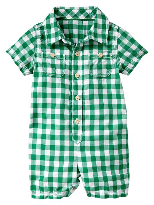 1 of 8 showing, with the color plaid of product Gingham one-piece